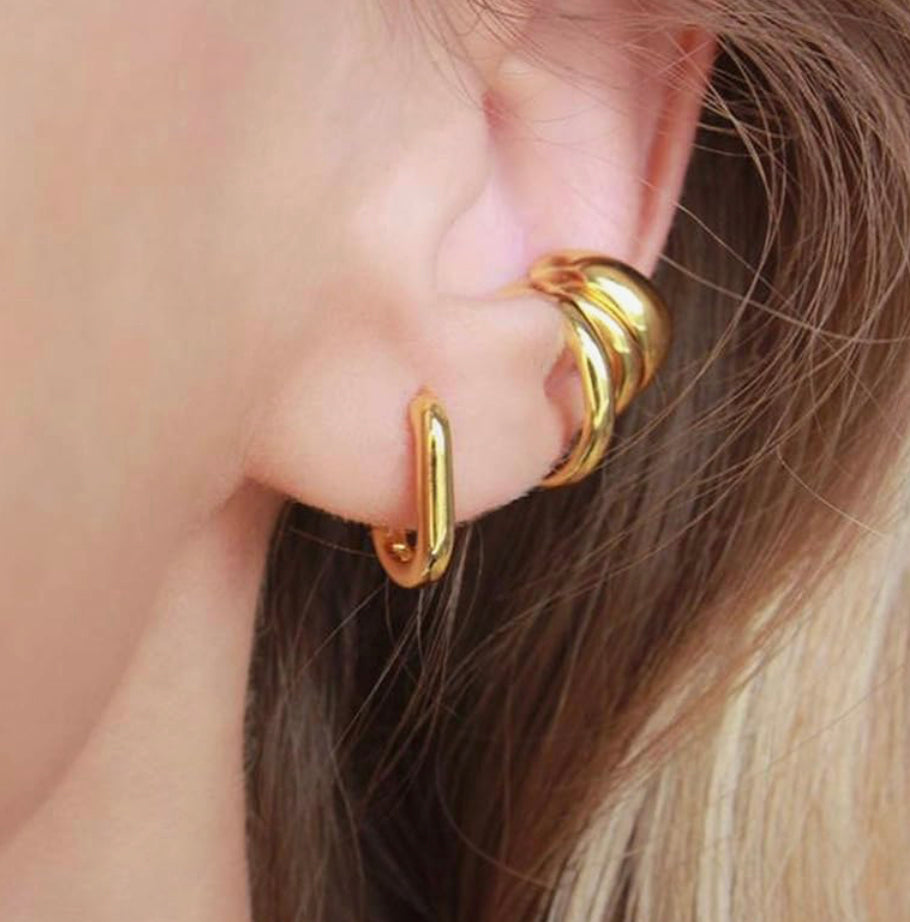 Oval Hoop Earrings