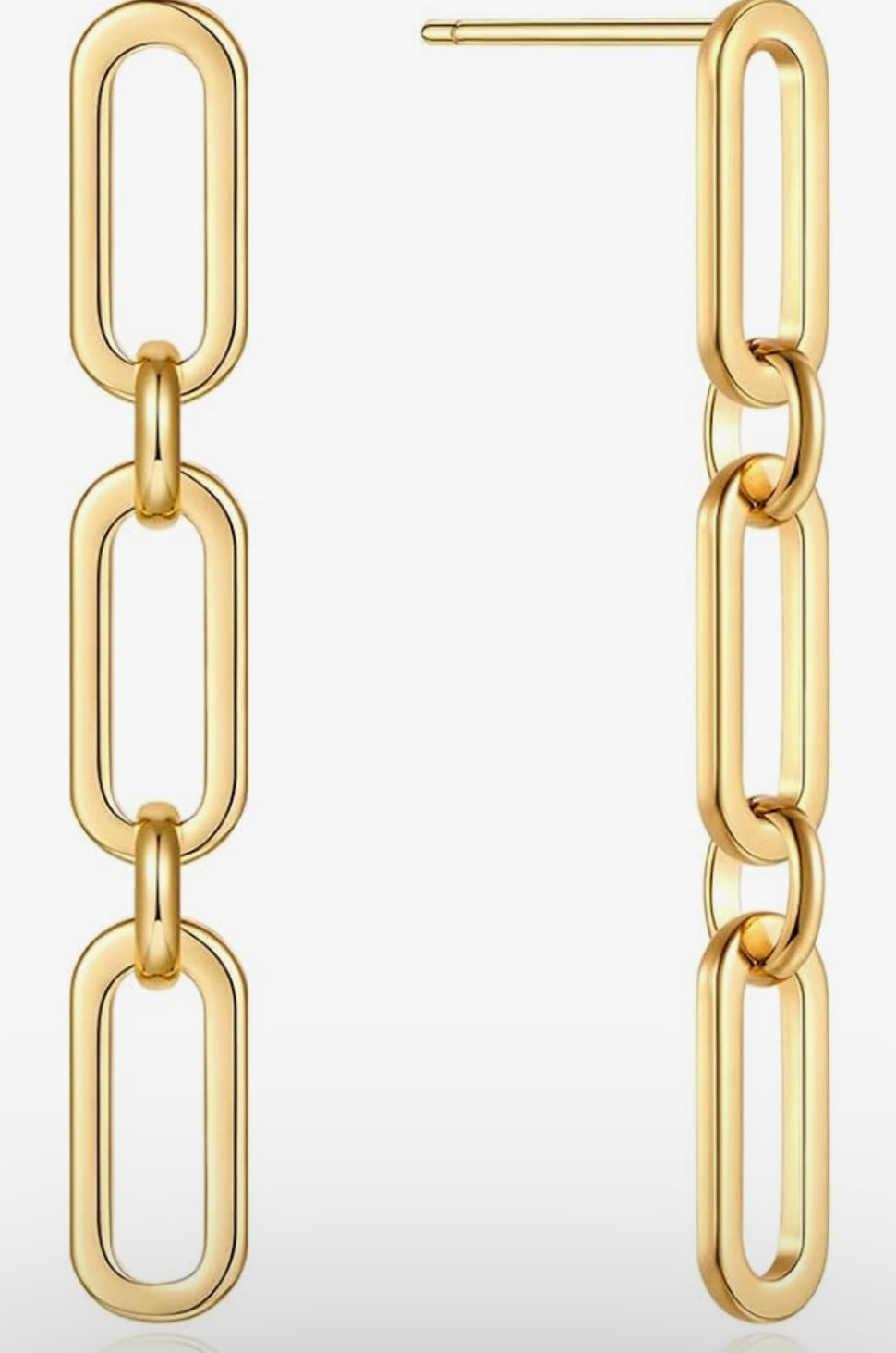 Paperclip Link Earrings