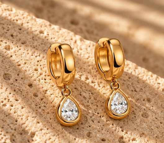 The Lumi Teardrop Earrings