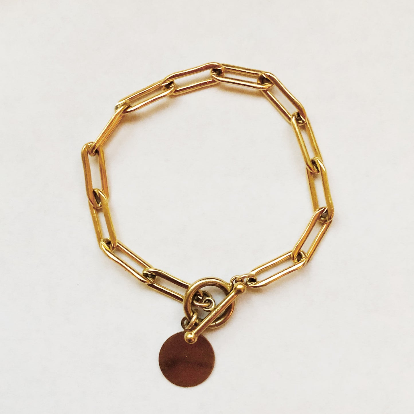 Large Paperclip Chain Link Bracelet