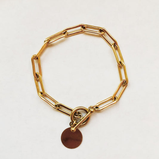 Large Paperclip Chain Link Bracelet