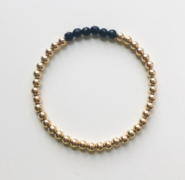 Bead Bracelets + Precious Stones