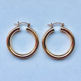 Natalie || Thick Hoops || 14k Gold