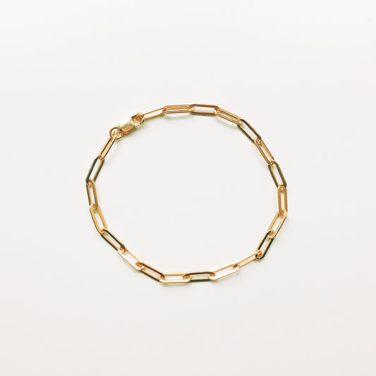 Small Paperclip Chain Link Bracelet