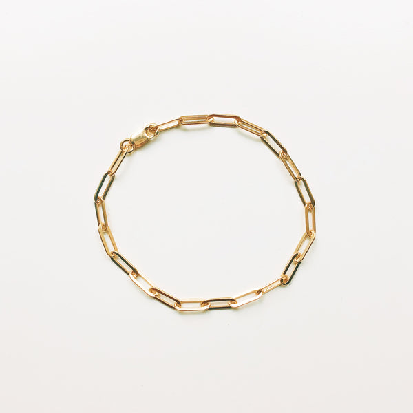 Small Paperclip Chain Link Bracelet