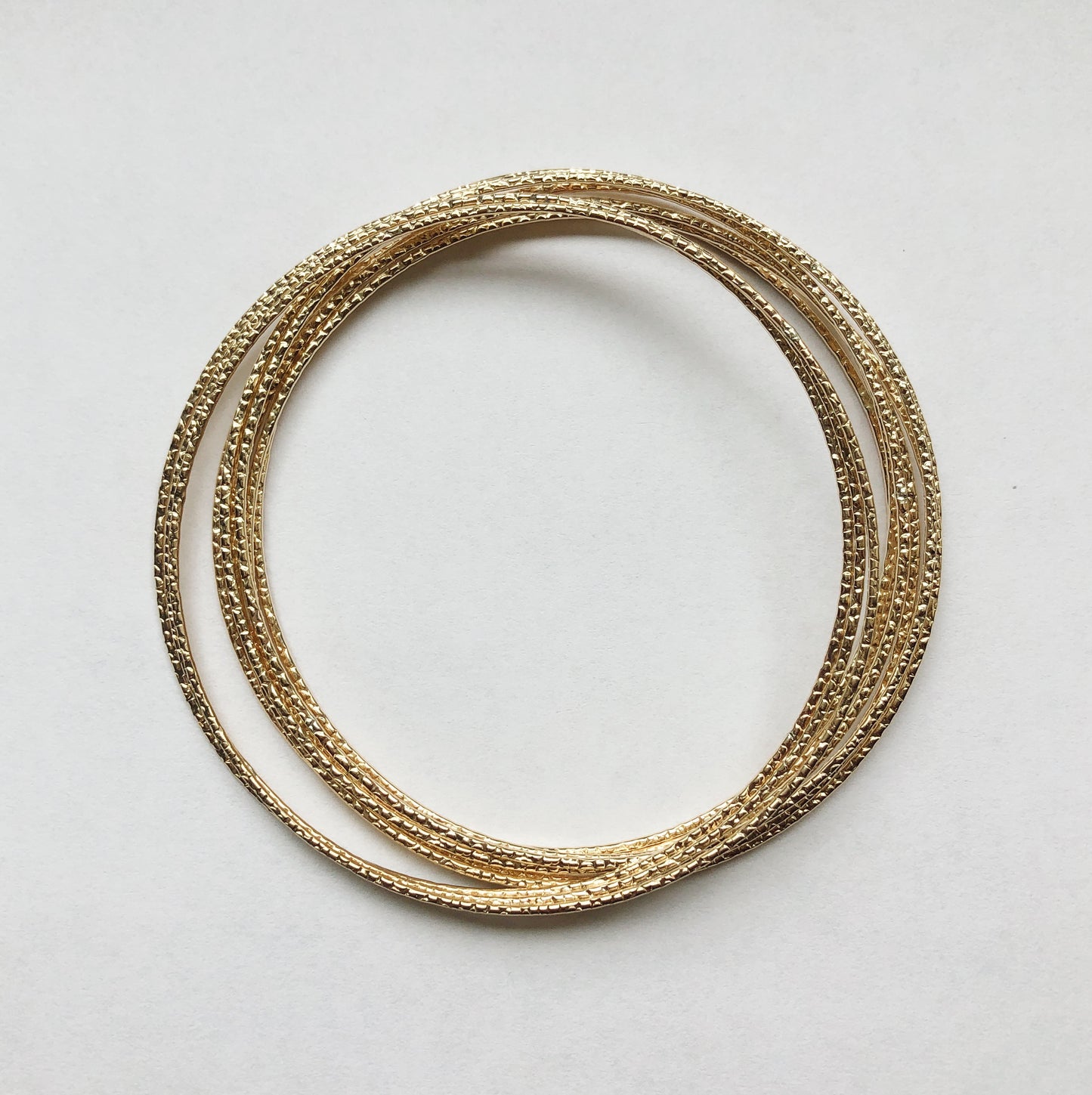 Thin Gold Bangles