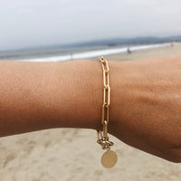 Large Paperclip Chain Link Bracelet