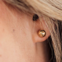 Gold Ball Earrings