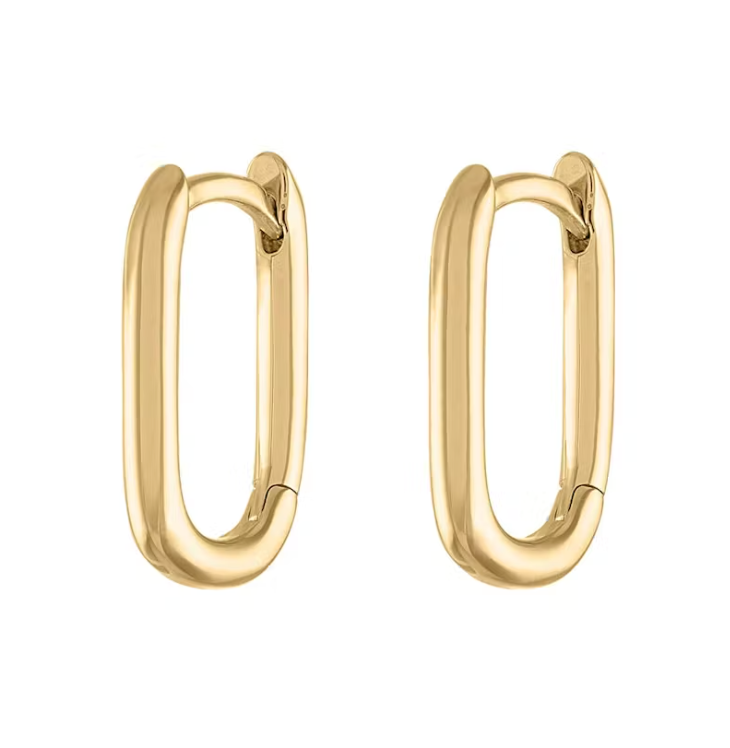 Oval Hoop Earrings