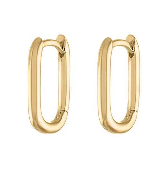 Oval Hoop Earrings