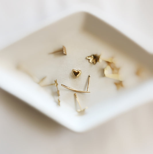 Heart Studs