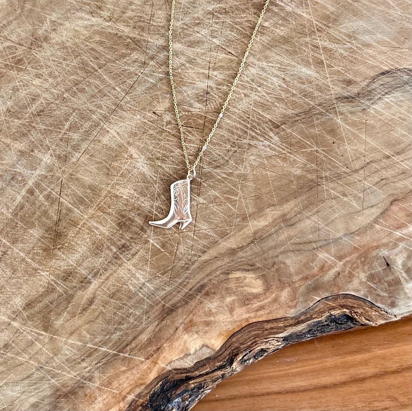 Beth Cowboy Boot Necklace