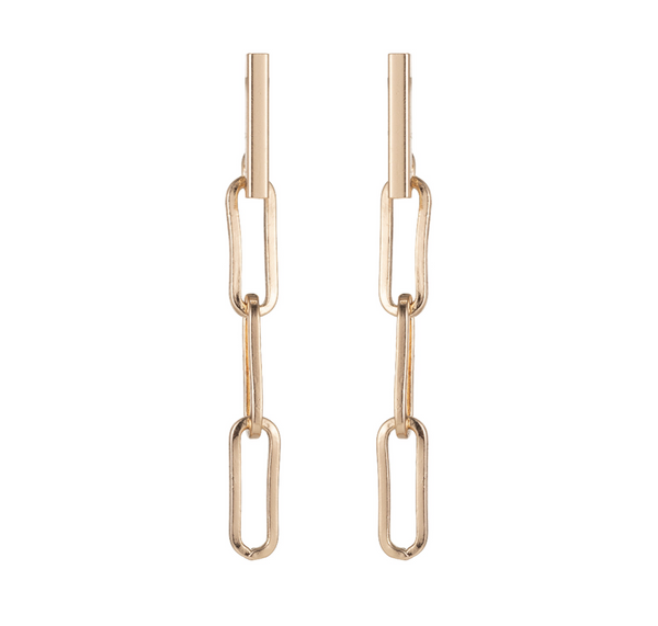 Paperclip Link Earrings