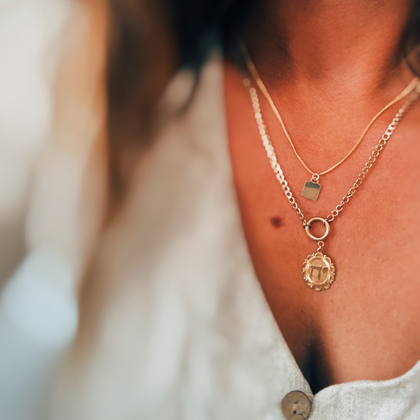 Square Tag Necklace