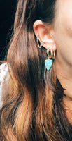 Blue Evil Eye Hoops