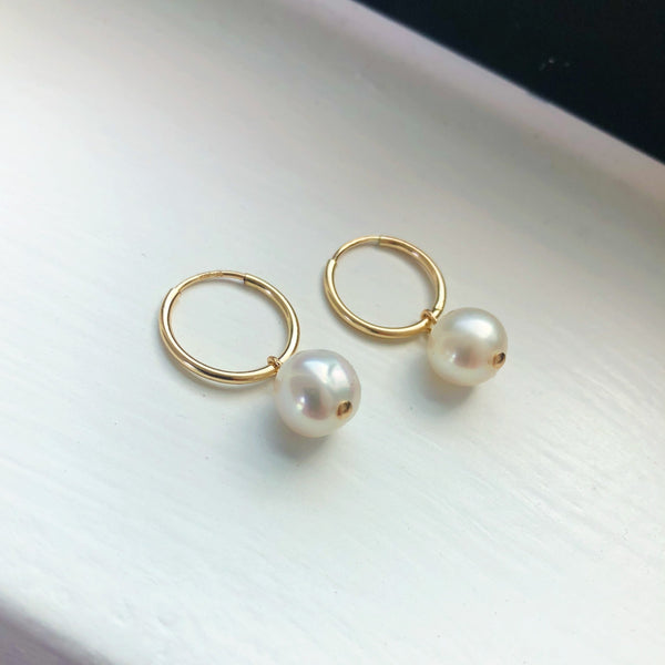 Pearl Hoops