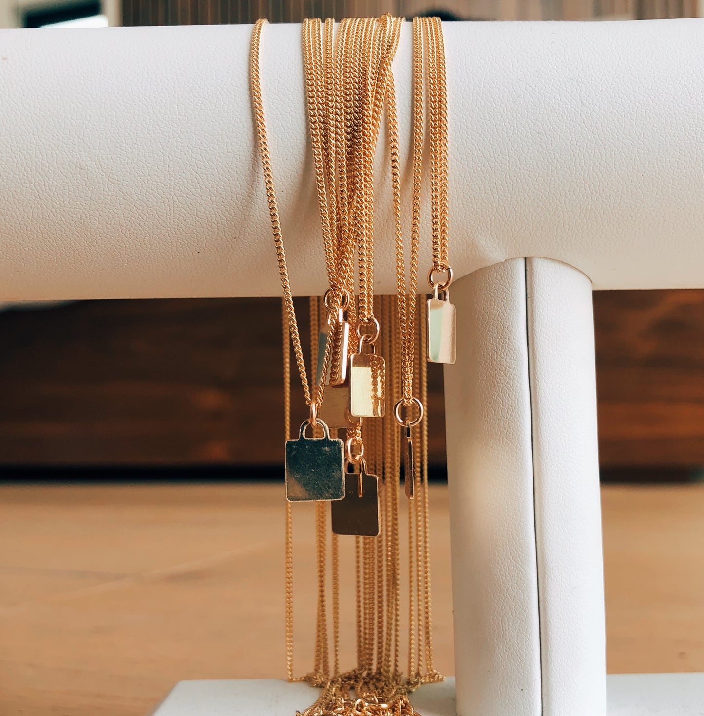 Square Tag Necklace