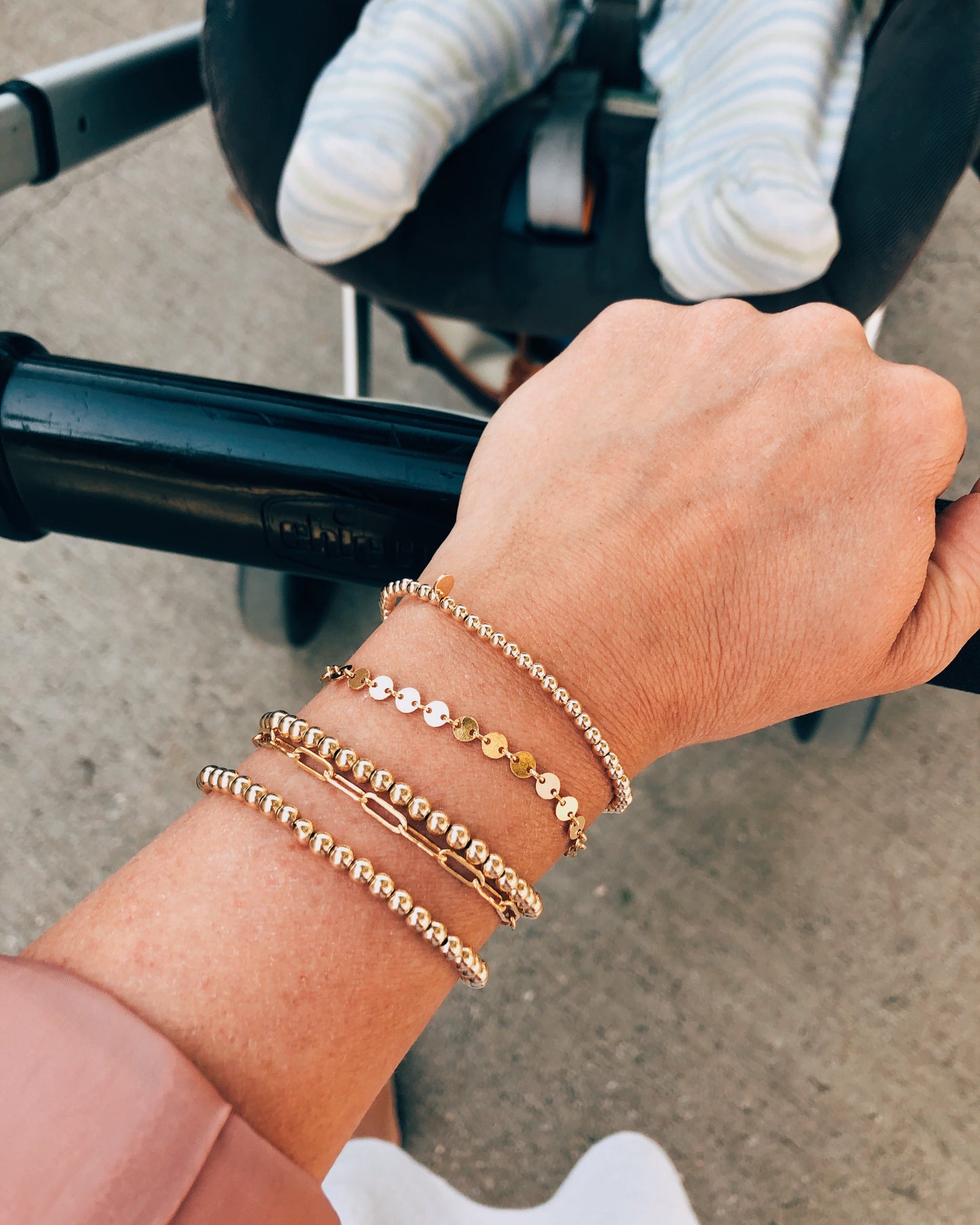 Small Paperclip Chain Link Bracelet