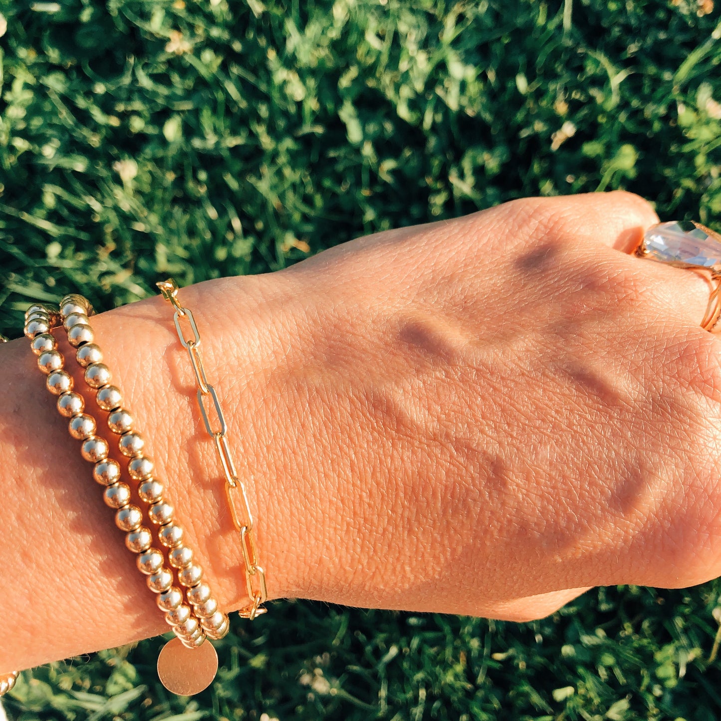 Small Paperclip Chain Link Bracelet